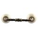 Cream Round Ceramic Cut Bridge Handles